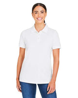 Harriton Women's Valiant Cotton Snag Protect Polo - Harriton M205W White XS