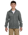 Harriton Youth Full - Zip Fleece - Harriton M990Y Charcoal S