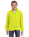 Harriton Youth Full - Zip Fleece - Harriton M990Y Safety Yellow S