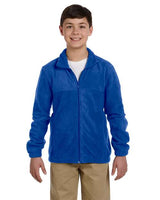 Harriton Youth Full - Zip Fleece - Harriton M990Y True Royal S