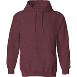 Wholesale Adult Hooded Sweatshirt - Heather Maroon Sweatshirts/Fleece Joe's USA Heather Maroon Small