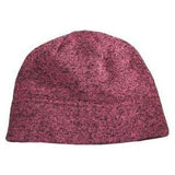 Heathered Knit Beanie. C917. Grey Heather/Black Beanies