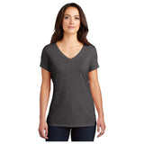 District® Women’s Perfect Tri® V-Neck Tee DM1350L - Heathered Charcoal Women's District Heathered Charcoal X-Small