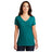 District® Women’s Perfect Tri® V-Neck Tee DM1350L - Heathered Teal Women's District Heathered Teal X-Small