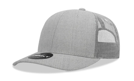 Decky 6 Panel Mid Profile Structured Cotton Blend Trucker | Decky 6021