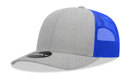 Decky 6 Panel Mid Profile Structured Cotton Blend Trucker | Decky 6021
