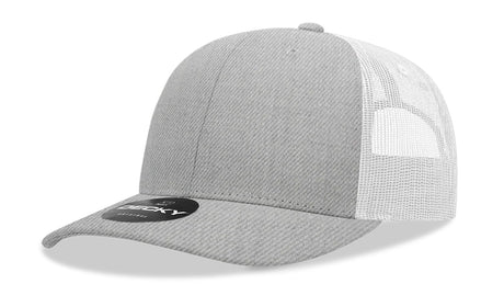 Decky 6 Panel Mid Profile Structured Cotton Blend Trucker | Decky 6021