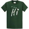 Hi Hawaiian Islands Tee Big and Tall Sizes Small Dark Green/w Short Sleeve T-Shirts
