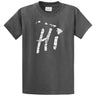 Hi Hawaiian Islands Tee Big and Tall Sizes Small Dark Heather Grey/w Short Sleeve T-Shirts