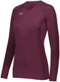 HighFive Girls TruHit Long Sleeve Jersey 342213 MAROON (HLW) S