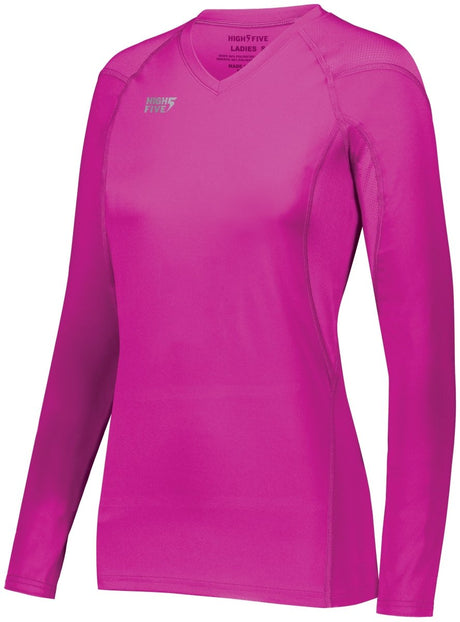 HighFive Girls TruHit Long Sleeve Jersey 342213 POWER PINK S