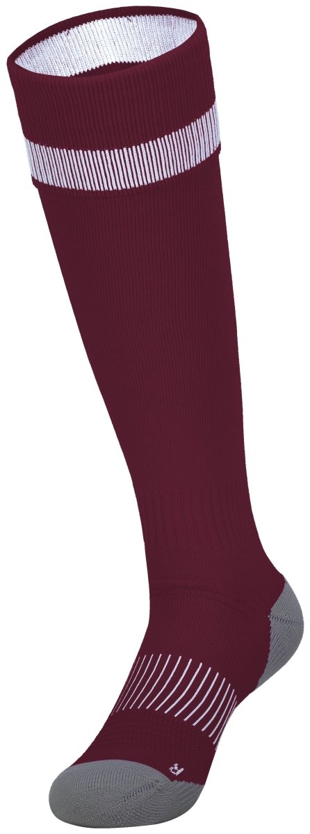 HighFive Impact+ Soccer Socks 329120 MAROON/WHITE/GRAPHITE S