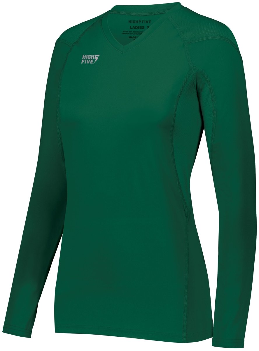 HighFive Ladies TruHit Long Sleeve Jersey 342212 FOREST S