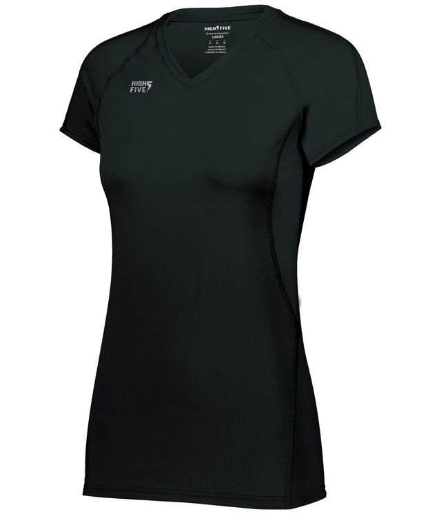 HighFive Ladies TruHit Short Sleeve Jersey 342222 BLACK S