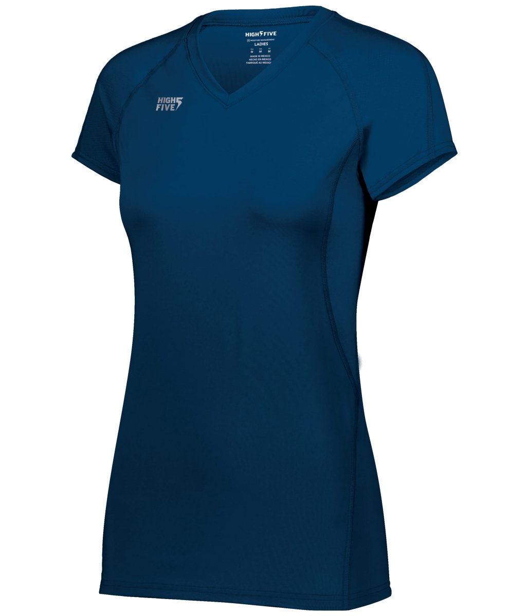 HighFive Ladies TruHit Short Sleeve Jersey 342222 NAVY S
