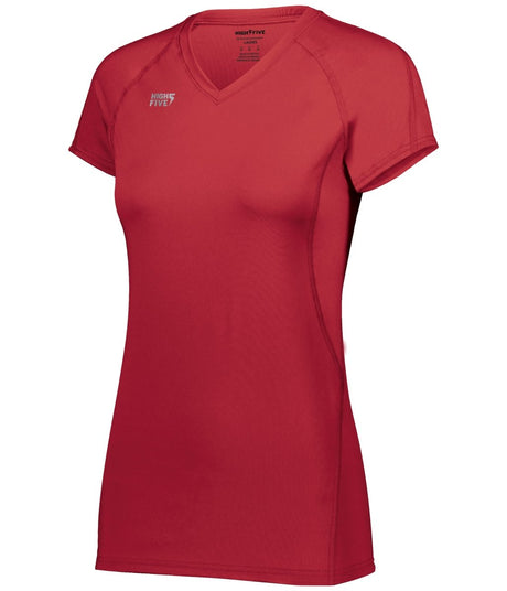 HighFive Ladies TruHit Short Sleeve Jersey 342222 SCARLET S