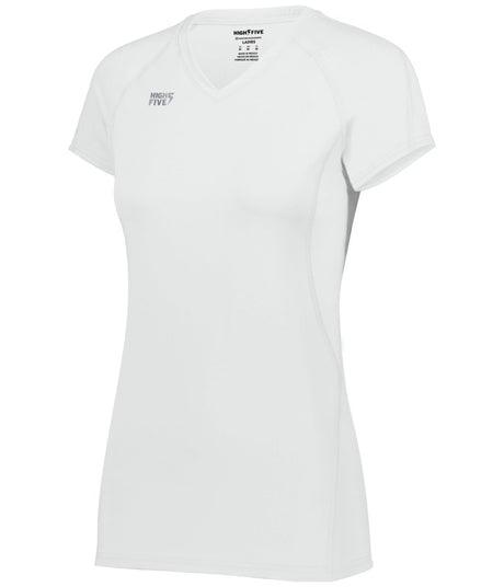 HighFive Ladies TruHit Short Sleeve Jersey 342222 WHITE S