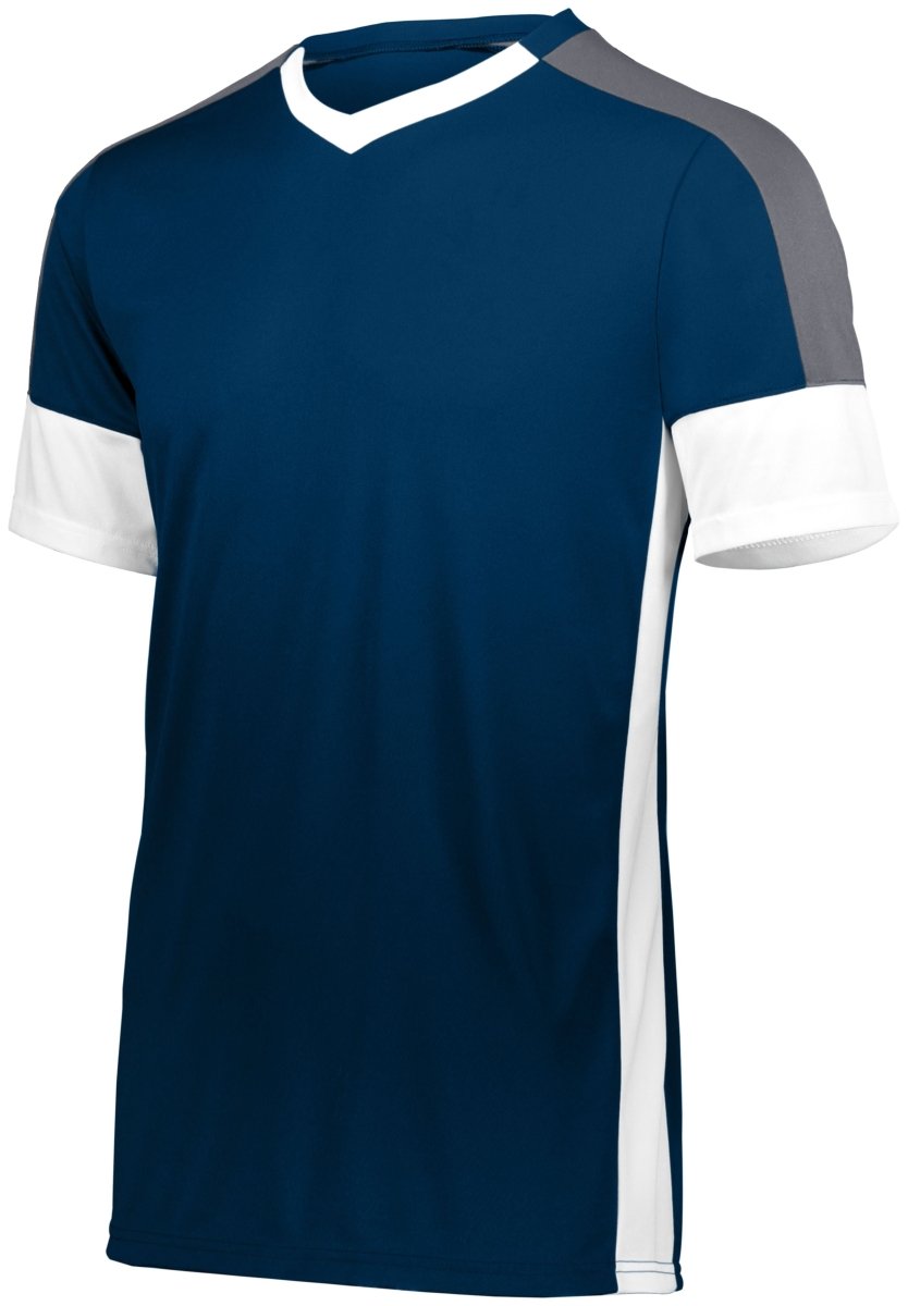 HighFive Wembley Soccer Jersey 322930 NAVY/WHITE/GRAPHITE S