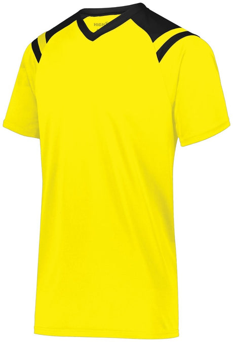 HighFive Youth Sheffield Soccer Jersey 322971 ELECTRIC YELLOW/BLACK XXS
