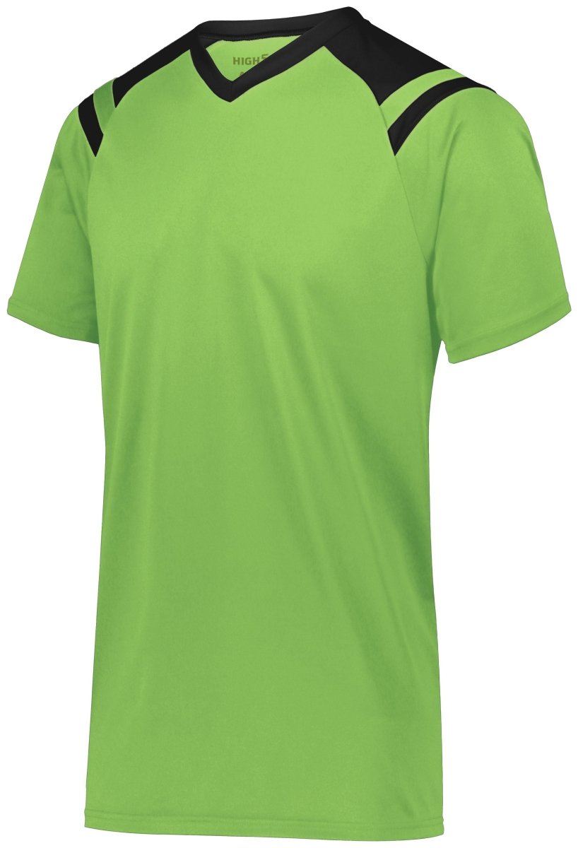 HighFive Youth Sheffield Soccer Jersey 322971 LIME/BLACK XXS