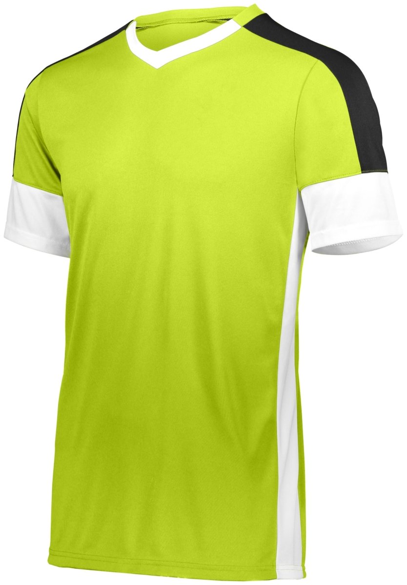 HighFive Youth Wembley Soccer Jersey 322931 LIME/WHITE/BLACK S