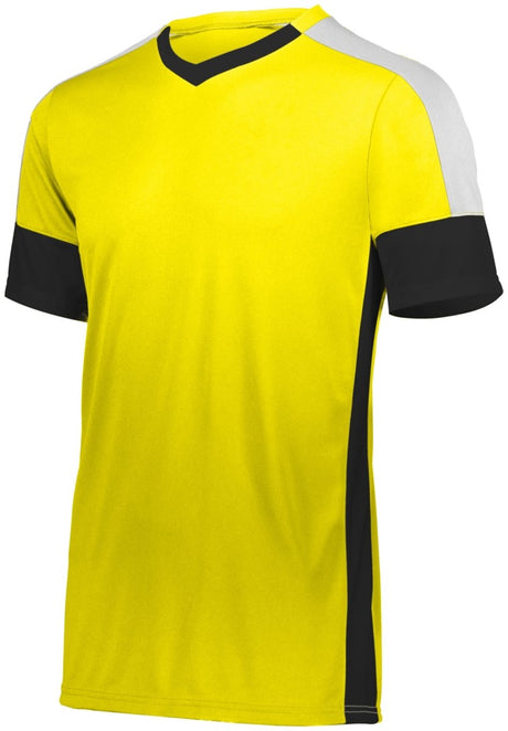 HighFive Youth Wembley Soccer Jersey 322931 POWER YELLOW/BLACK/WHITE S