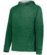 Holloway All - Pro Performance Fleece Hoodie 223580 DARK GREEN HEATHER/SILVER S