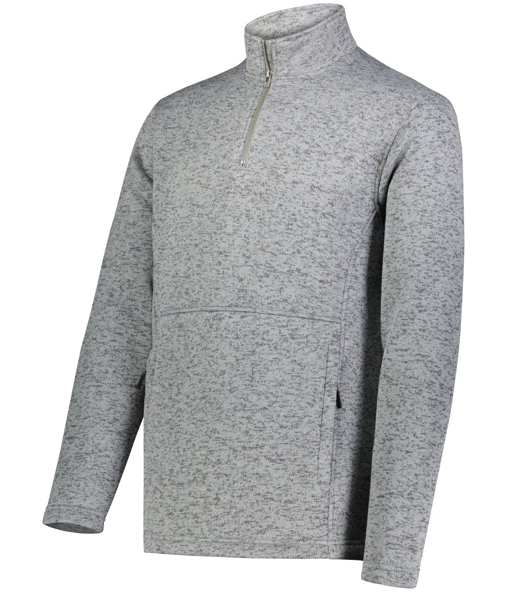 Holloway Alpine Sweater Fleece 1/4 Zip Pullover 223540 GRAPHITE HEATHER S