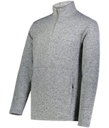 Holloway Alpine Sweater Fleece 1/4 Zip Pullover 223540 GRAPHITE HEATHER S