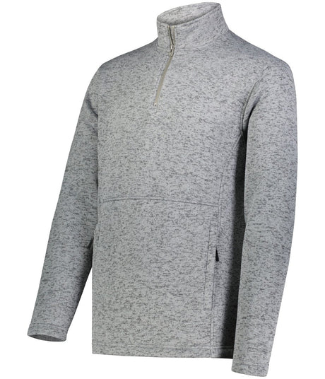 Holloway Alpine Sweater Fleece 1/4 Zip Pullover 223540 GRAPHITE HEATHER S