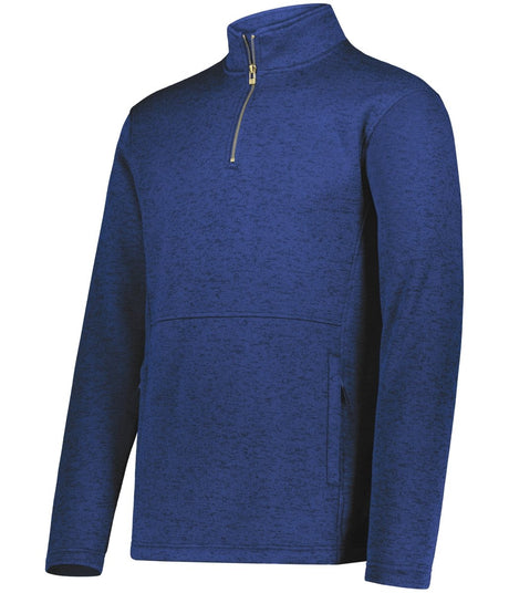 Holloway Alpine Sweater Fleece 1/4 Zip Pullover 223540 NAVY HEATHER S