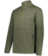 Holloway Alpine Sweater Fleece 1/4 Zip Pullover 223540 OLIVE HEATHER S