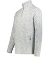 Holloway Alpine Sweater Fleece 1/4 Zip Pullover 223540 SILVER HEATHER S