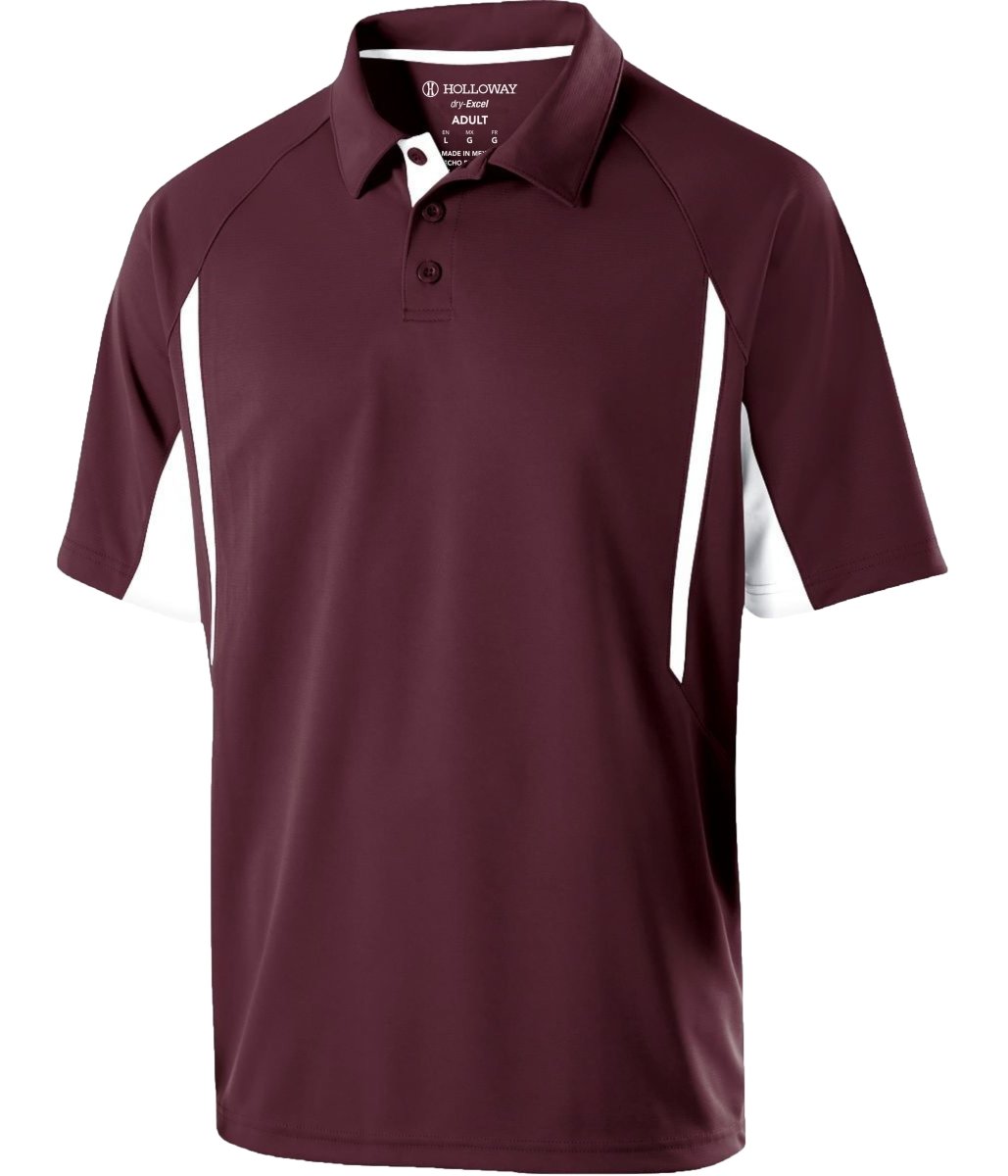 Holloway Avenger Polo 222530 MAROON/WHITE S