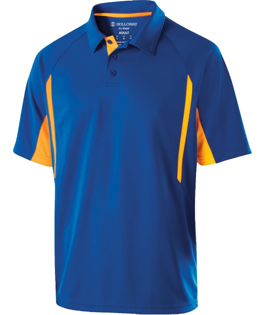 Holloway Avenger Polo 222530 ROYAL/LIGHT GOLD S