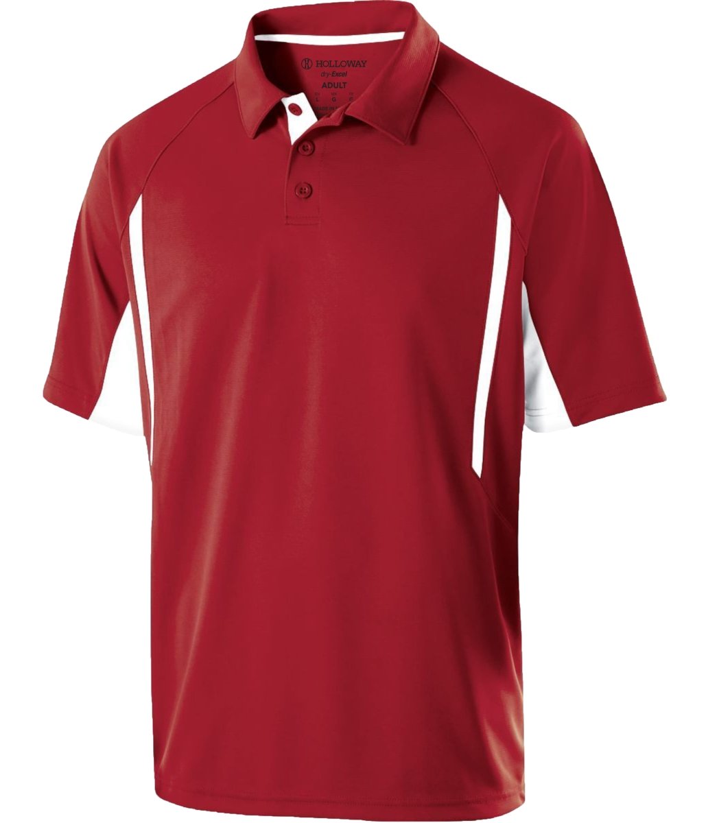 Holloway Avenger Polo 222530 SCARLET/WHITE S