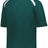 Holloway Clubhouse Short Sleeve Pullover 229581 DARK GREEN/WHITE S