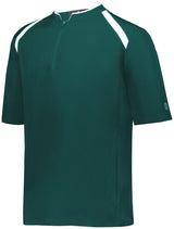 Holloway Clubhouse Short Sleeve Pullover 229581 DARK GREEN/WHITE S