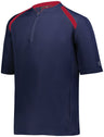 Holloway Clubhouse Short Sleeve Pullover 229581 NAVY/SCARLET S
