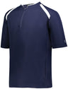 Holloway Clubhouse Short Sleeve Pullover 229581 NAVY/WHITE S