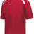 Holloway Clubhouse Short Sleeve Pullover 229581 SCARLET/WHITE S