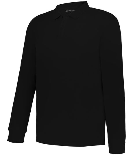 Holloway CORE COTTON LONG SLEEVE POLO 226177 BLACK S
