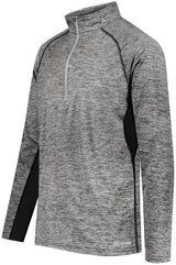 Holloway Electrify 1/2 Zip Pullover Powered by Coolcore® 222574 BLACK HEATHER S