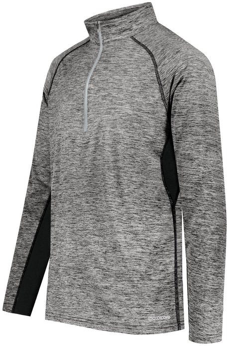 Holloway Electrify 1/2 Zip Pullover Powered by Coolcore® 222574 BLACK HEATHER S