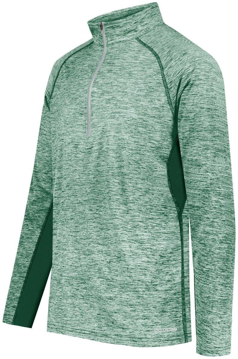 Holloway Electrify 1/2 Zip Pullover Powered by Coolcore® 222574 DARK GREEN HEATHER S