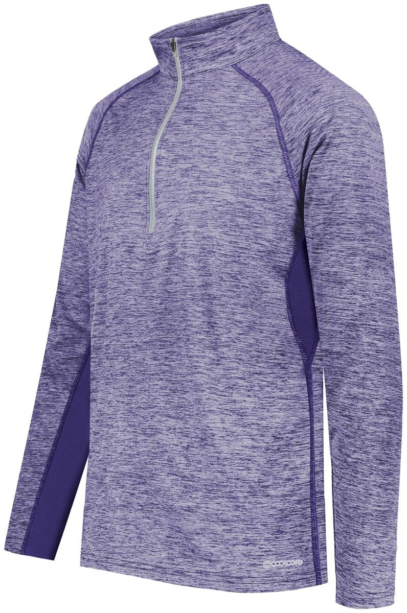 Holloway Electrify 1/2 Zip Pullover Powered by Coolcore® 222574 PURPLE HEATHER S