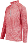 Holloway Electrify 1/2 Zip Pullover Powered by Coolcore® 222574 SCARLET HEATHER S