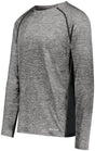Holloway Electrify Long Sleeve Tee Powered by Coolcore® 222570 BLACK HEATHER S