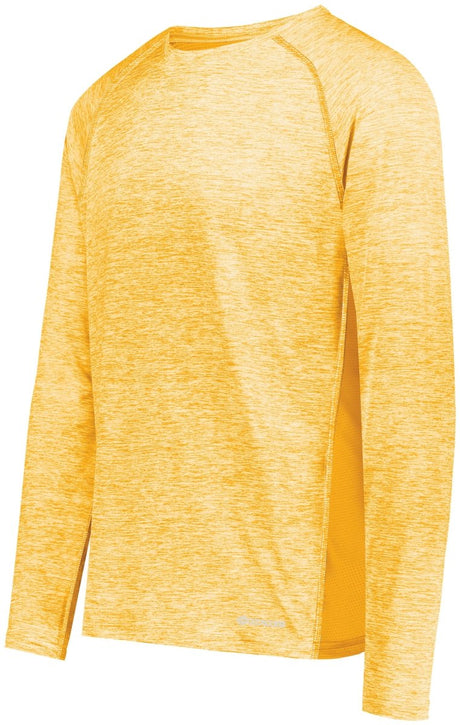 Holloway Electrify Long Sleeve Tee Powered by Coolcore® 222570 GOLD HEATHER S