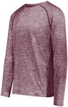 Holloway Electrify Long Sleeve Tee Powered by Coolcore® 222570 MAROON HEATHER S